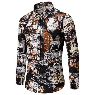 China Fashion soft latest special hot selling men's casual shirt fabric printed high quality for sale