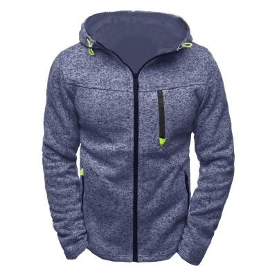 China Casual Anti-Wrinkle Hoodie Sweater Fleece Cardigan Mens Hooded Fleece Jacket for sale