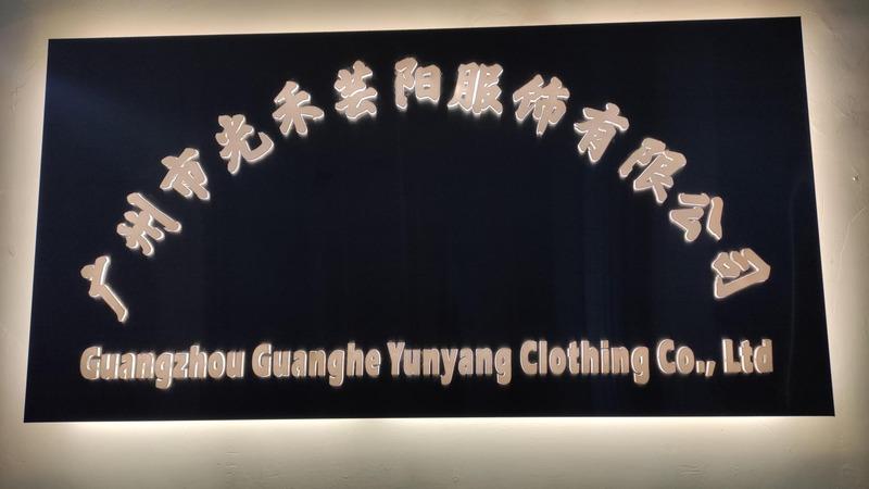 Verified China supplier - Guangzhou Guangheyunyang Clothing Co., Ltd.