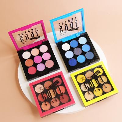 China Colorful Quadruple Mini Eyeshadow Palette Eyeshadow Custom Waterproof Individuality for sale