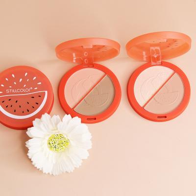 China Waterproof Wholesale Skin Care Cosmetic Women Facial Makeup Face Feather Press Compact Powder for sale