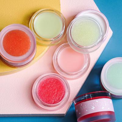 China Waterproof Fashionable Elegant Girly Round Lip Balm Solid Lip Balm Double Layer Lip Balm for sale