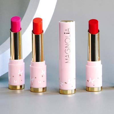 China Wholesale Moisturizing Beautiful Lipstick Waterproof Cosmetic Slim Lipstick Tube Lipstick for sale