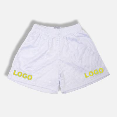 China High Quality OEM Logo Printed Custom Basketball Gym Mesh Anti-wrinkle Shorts Sublimation Shorts Polyester Elastic Mens Blank Shorts POWER15 for sale