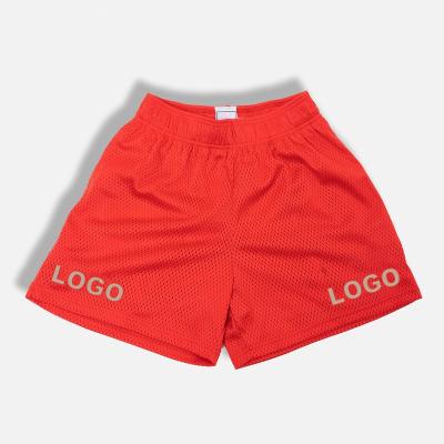 China 2022 Breathable Wholesale Custom Logo Sports And Fitness Two Line Drawstring Letters Mens Street Wear s Mesh Shorts POWER14 for sale