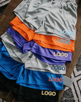 China 2022 Wholesale Custom Logo Mesh Breathable Male Shorts With Pockets Summer Breathable Gym Sweatpants Fashion Jogging Men Shorts for sale