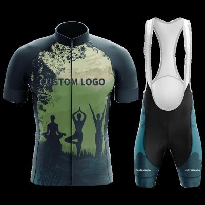 China Breathable Quick-Dry Cycling Clothing For Sale Bicycle Shirt Tops Bib Shorts Pants Tank Top Custom Bike Cycling Clothing CYC005 for sale