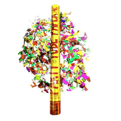 China Custom Paper Snap Tube Boom Confetti Cannon Birthday Wedding Gold Handheld Biodegradable Party Supplies Party Decor Confetti Shooter for sale