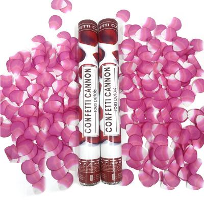 China Festival Decoration Rose Petals Confetti Cannons Air Compressed Biodegradable Wedding Supplies Party Decor Confetti Shooter Party Poppers for sale