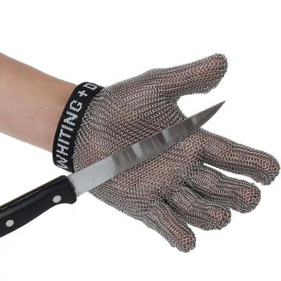 China 2022 High Performance No Rusty Stainless Steel Mesh Wire Gloves For Butcher Worker Protect Hands for sale