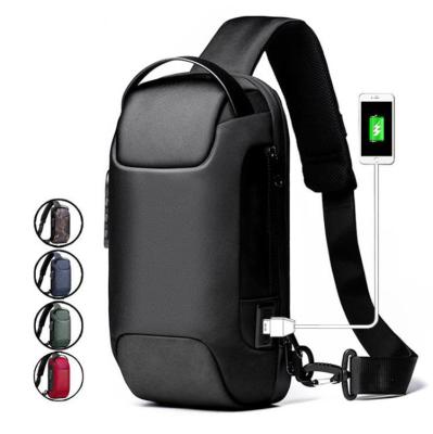 China 2021 factory wholesale new fashion waterproof anti theft anti theft cross - body chest shoulder sling bag for men for sale