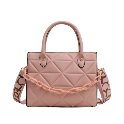 China 2021 Fashion New Color Women Designer Handbags Simple Durable Diamond Lattice Pattern Plus Size Cross - Body Handbag Shoulder Bag for sale