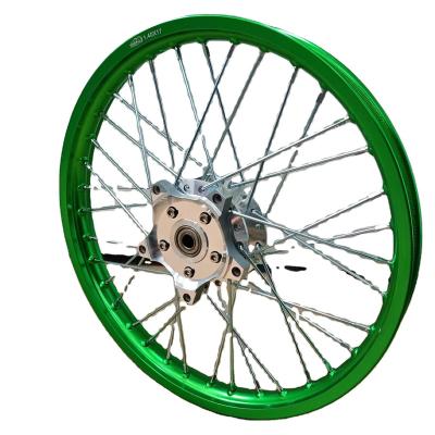 China Aluminum Alloy Green Motorcycle Rim Rim Set Motorcycle for sale