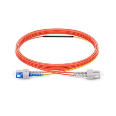 China 2m SC To SC OM1 Mode Conditioning PVC Fiber Optic Patch Cable Mode Fiber Optic Patch Cable for sale