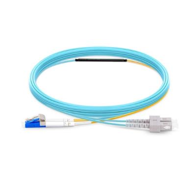 China LC To SC OM3 Mode Conditioning PVC Fiber Optic Patch Cable Mode Fiber Optic Patch Cable for sale