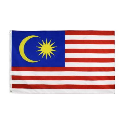 China Custom High Quality Flying Polyester National Flag Malaysia Flag For National Day for sale