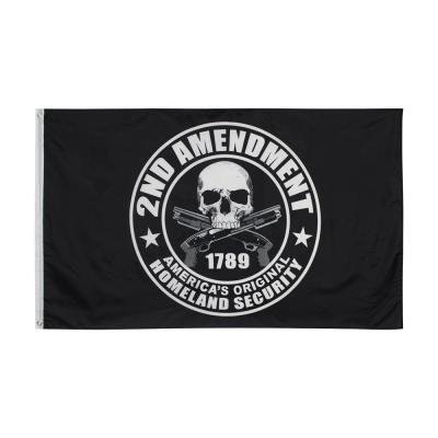 China Wholesale 3X5 Ft Stock 100% Polyester 2nd Amendment Flag for sale