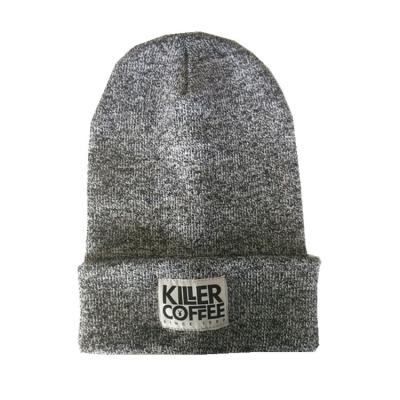 China COMMON Gray Heather Skullcap With Custom Woven Label Custom Knit Skullcap for sale