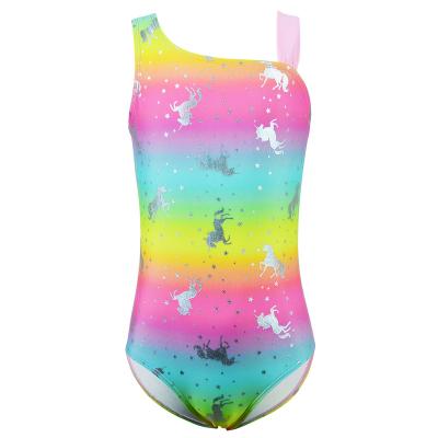 China QUICK DRY unicorn one piece swimsuit for girls quick-dry swimsuit for sale