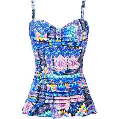 China Swimdress Printed One Piece Swimsuit For Ladies for sale