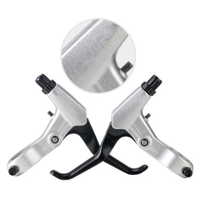 China Aluminum Alloy BMX Handle Four Finger Rubber Automatic Bicycle Magnetic Cutout Cycle Brake Lever for sale