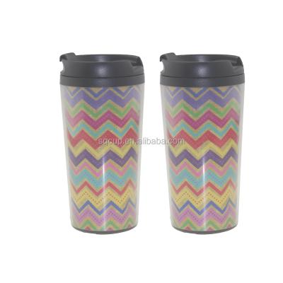 China Southeast Asia 250ml Double Wall Cup Plastic Coffee Cup Change Plastic Paper Cup for sale