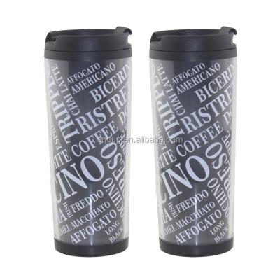 China Plastic double wall plastic cup and plastic coffee change and plastic cup paper cup for sale