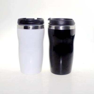 China Sustainable 12.5oz Sublimation Stainless Steel Travel Mug With Photo Insert Personalized Dripless Coffee Mug for sale