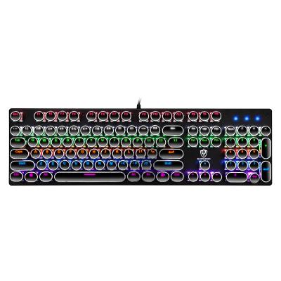 China Keyboard Green Axis RGB Video Games Desktop Mechanical Keyboard 104 Keys To Eat Chicken Keyboard for sale