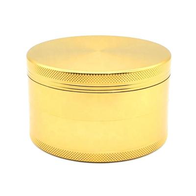 China Custom Logo Stocked 75mm 4 Layer Zinc Alloy Metal Grinder for sale