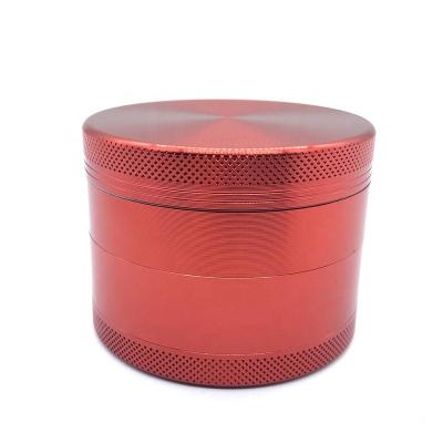 China Custom Logo Stocked 100mm 4 Layers Metal Zinc Alloy Grinder for sale