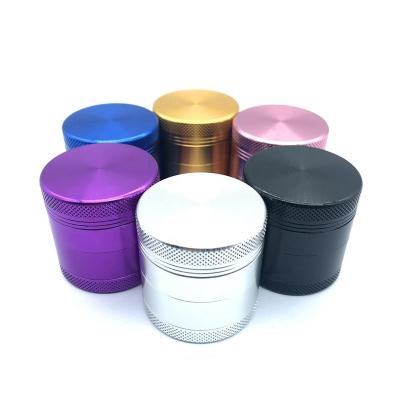 China Custom Logo Stocked 40mm 4 Layers Metal Grinder Aluminum Alloy for sale