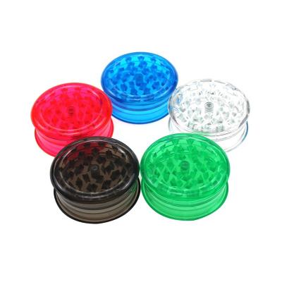 China Custom Logo Stocked 60mm 2 Layers Plastic Grinder for sale