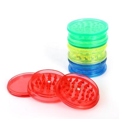 China Custom Logo Stocked 60mm 2 Layers Plastic Grinder for sale