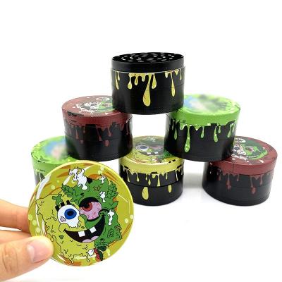 China 50mm zinc alloy stocked 4 layers smoking tobacco grinder for sale