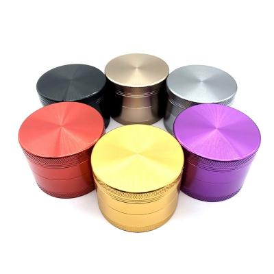 China Custom 50mm Stocked 4 Layer Aluminum Alloy Metal Grinder for sale