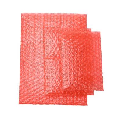 China Red Shock Resistance Bubble Packaging Bag Bubble Wrap Bag for sale