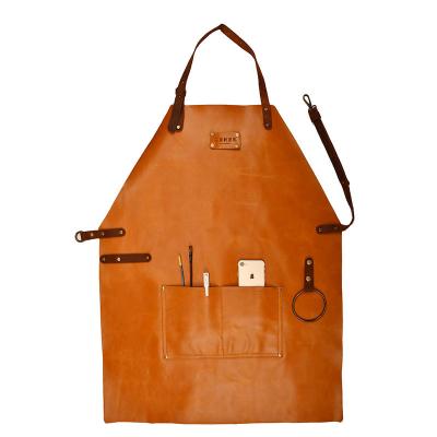 China SANITARY First floor, second floor, leather apron, chef, man, cowhide apron, craftsman, tattoo artist, barista for sale