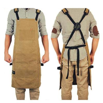 China Neatening/Storage Men's woodworking oil wax apron gift wax canvas furniture factory handicraft shop 16A fabric waxing for sale