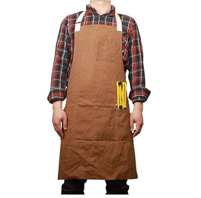 China Neatening/Storage Wet and dry wax apron waterproof personality creative fashion men adult hairdresser barista apron for sale