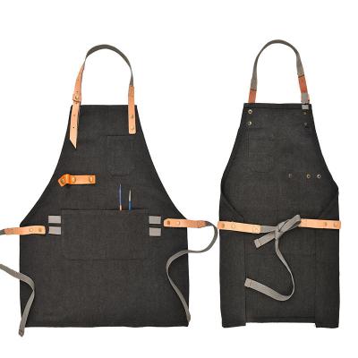 China Oil Painting Children's canvas neck adjustable apron, creative and fashionable, children's teacher's apron for sale