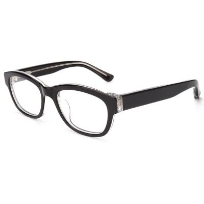 China 2020 Wholesale New High Quality Black Acetate Thin Computer Optical Reading Glasses Frames Men for sale