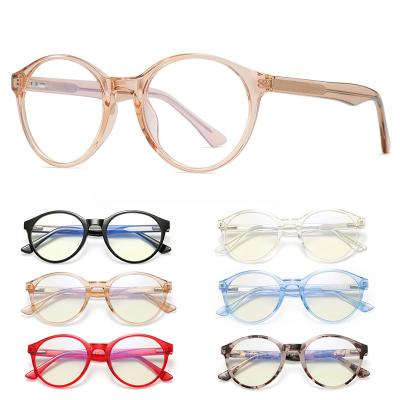 China 2020 New Arrival TR90 CP Blue Light Anti Blue-light Computer Glasses Blocking Glasses Round Anti Blue Light Computer Glasses Sight for sale