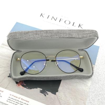 China denim glass storage box for anti blue light optical reading glasses Zb03 for sale