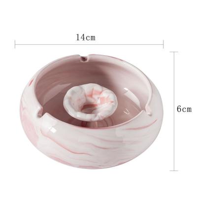 China Creative Gift Ceramic Nordic Ceramic Ashtray Home Style Europe Ashtray Custom LOGO for sale