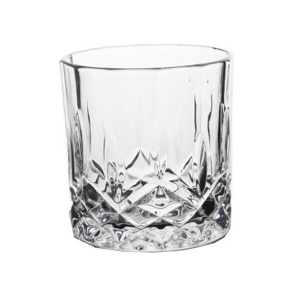 China Modern Creative Diamond Cut Glass Whiskey Glass Large Capacity Liquid Home Drinks Glass Cup for sale