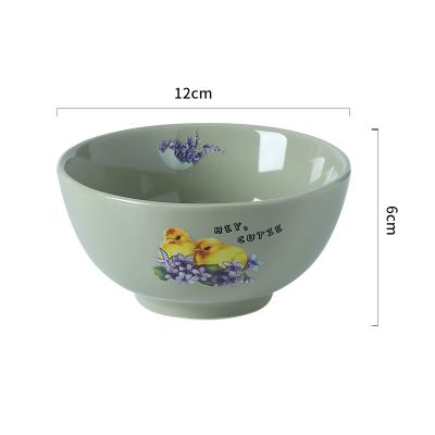 China Cartoon Tableware Ceramic Luster Dish Home Restaurant Sustainable Creative Lightweight Luxury Work for sale