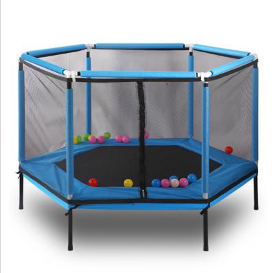 China With Protective Net Hot Selling Trampoline Kids Indoor Mini Trampoline With Enclosure Net Jumping for sale