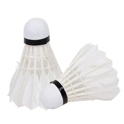 中国 耐久のバドミントンの訓練Shuttlecock 2つの層のEcoの友好的なガチョウの羽Shuttlecock 販売のため