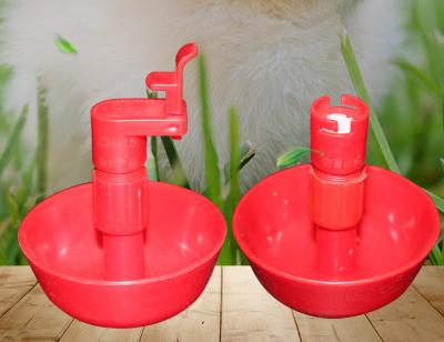 China Farms Cross Water Tee 9.5cm Red Plastic Fittings For Threaded Bird Chicken Nipple Drinker Bowl for sale